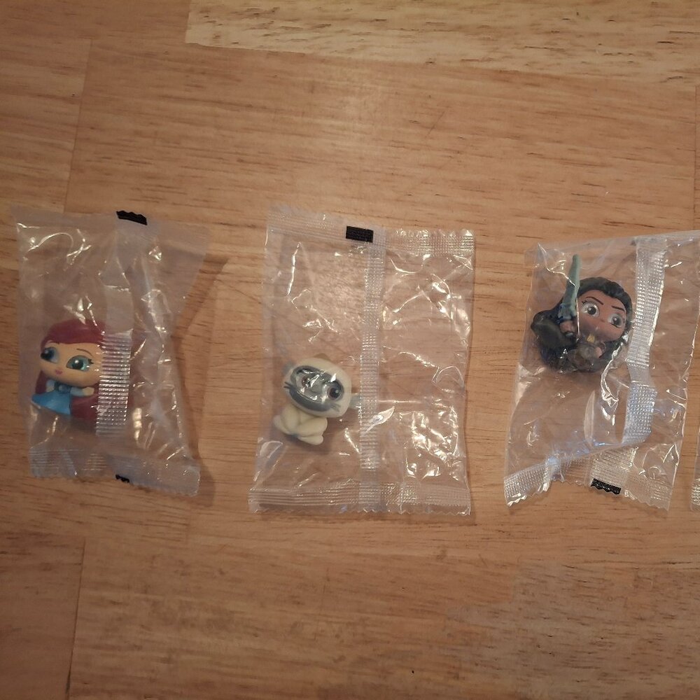 Disney Doorables Lot of 4 From Little Mermaid and Raya - Sealed
